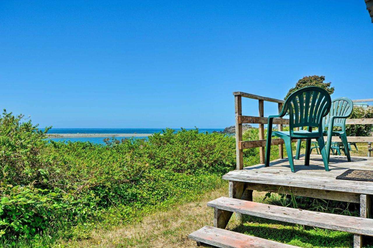 Smith River Vintage Cabin Oceanfront Deck And Views Eksteriør billede